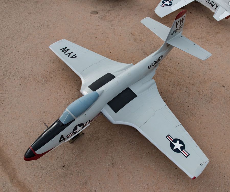 A picture of the McDonnell F2H-2P Banshee