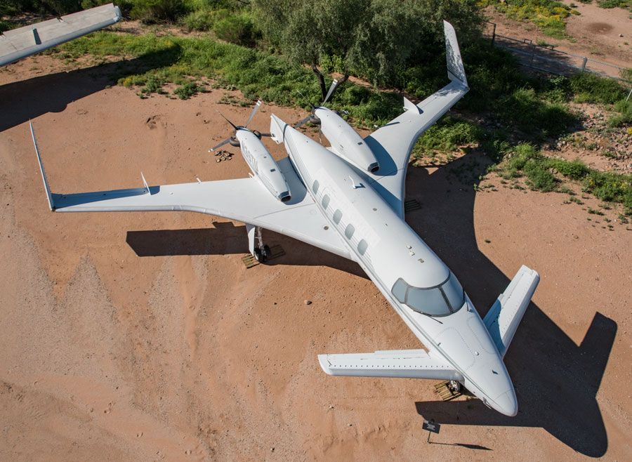 A picture of the Beechcraft 2000 Starship