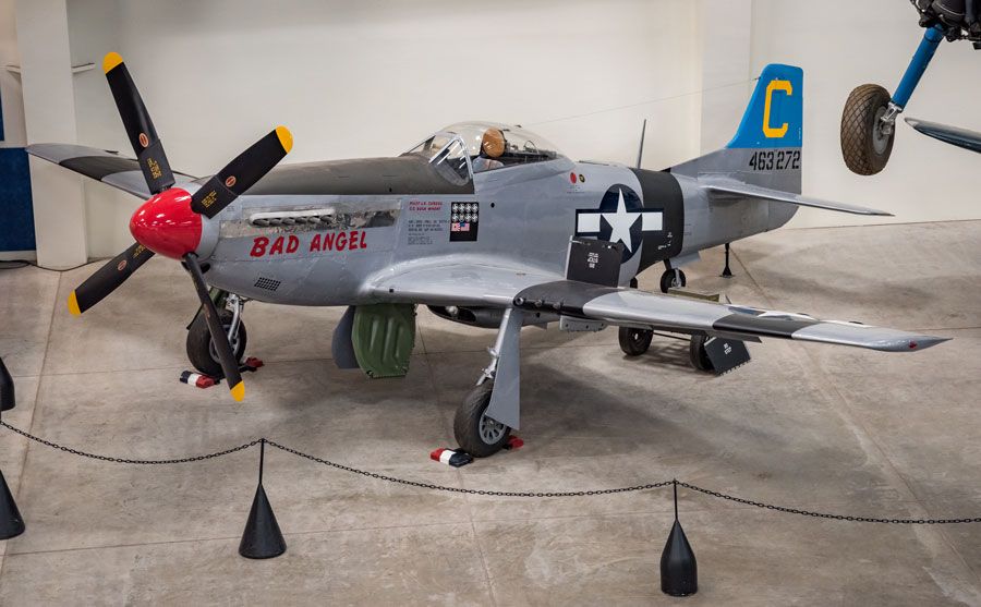 A picture of the North American P-51D Mustang