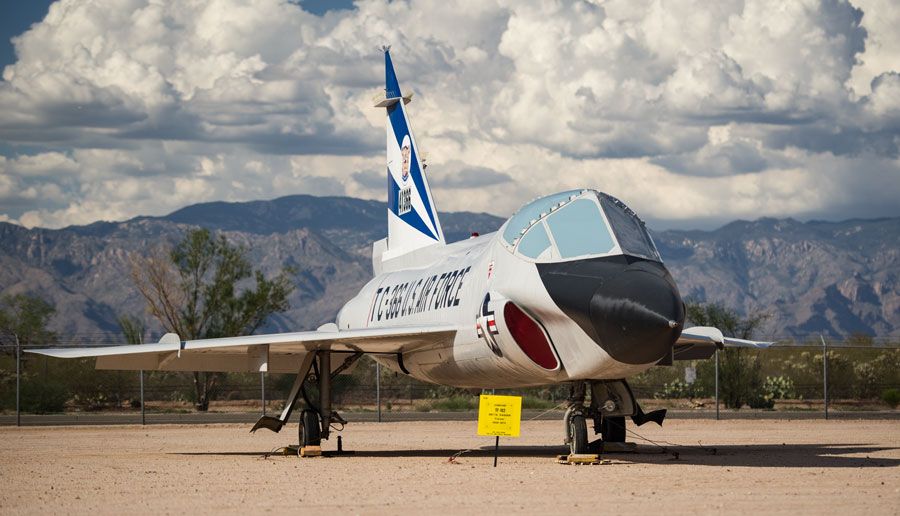 A picture of a jet at Pima Air and Space Museum