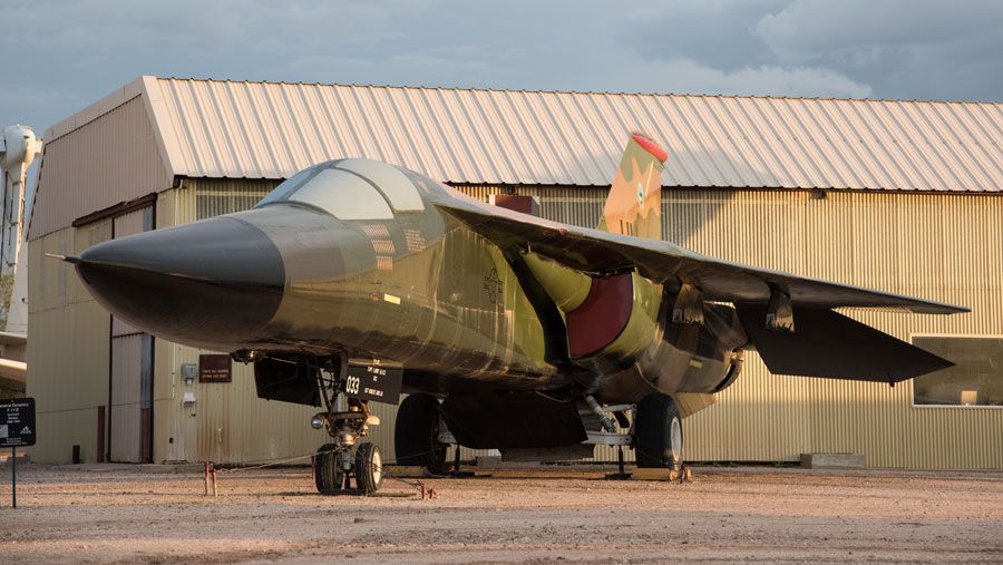 A picture of the General Dynamics F-111E Aardvark