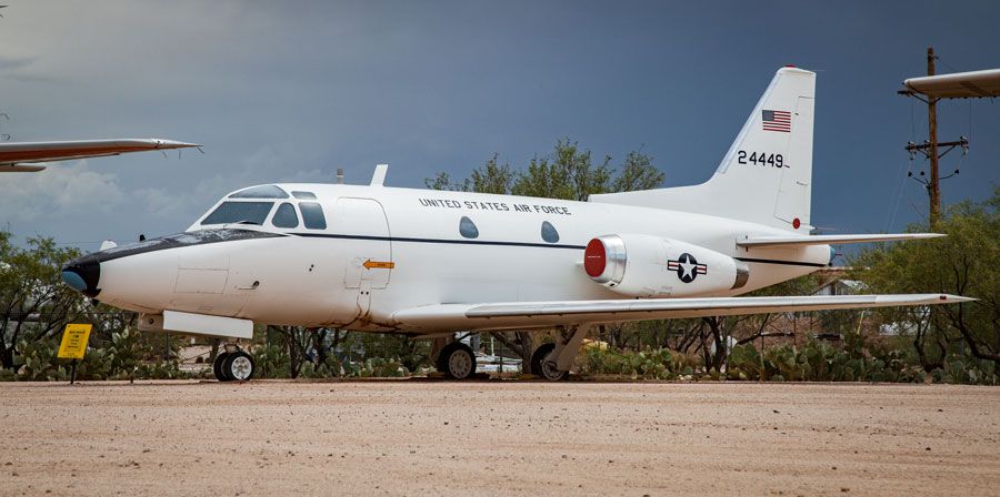 A picture of the North American CT-39A Sabreliner