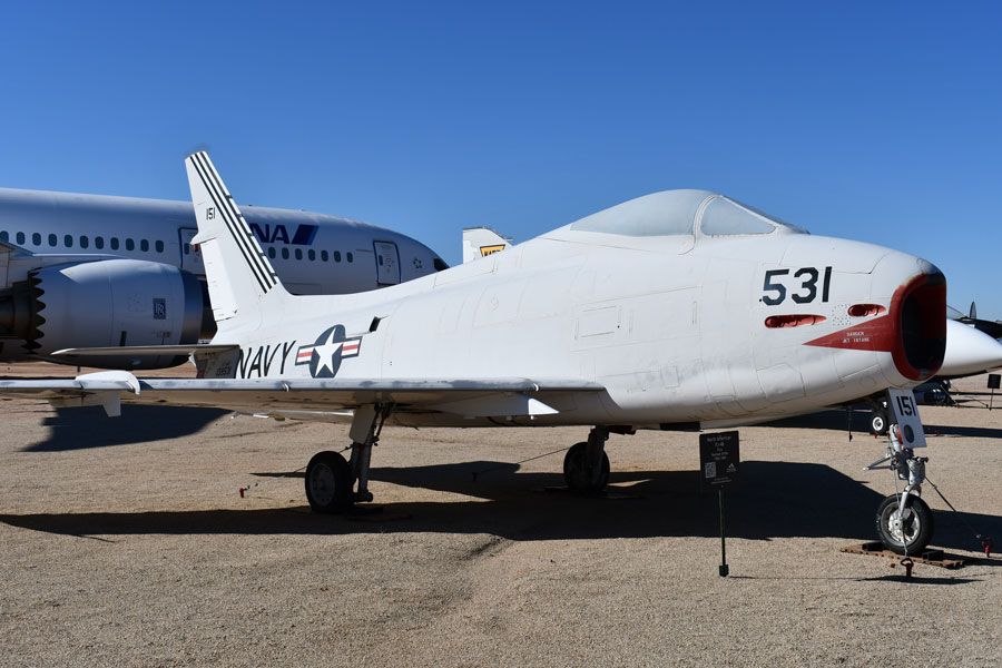 A picture of the North American FJ-4B Fury