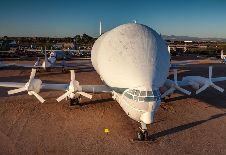 The Aero Spacelines 377-SG "Super Guppy", a super-transport aircraft used by NASA until 1991.