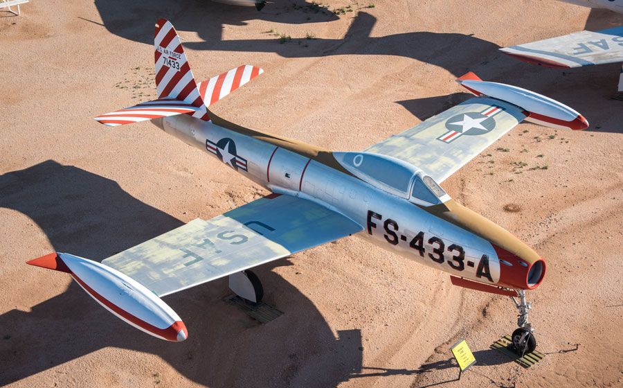 A picture of the Republic F-84C Thunderjet