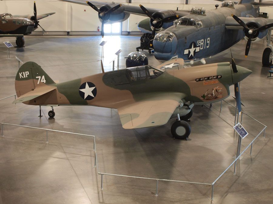 A picture of the Curtiss P-40E-1 Warhawk