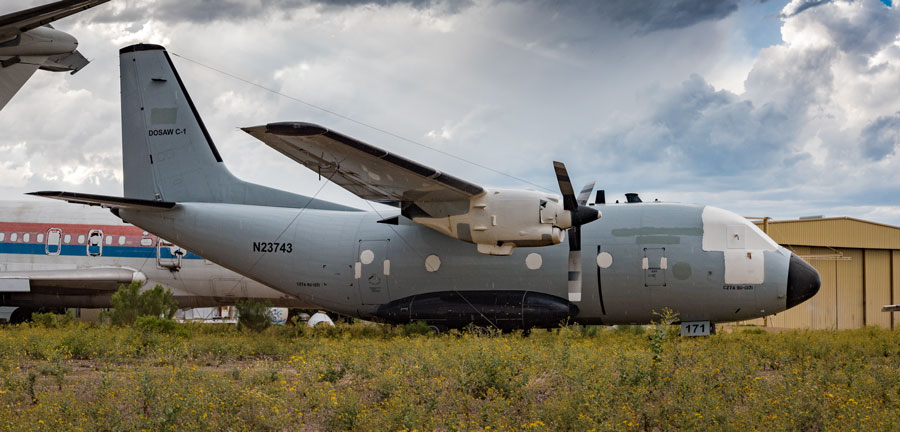 The Aeritalia C-27 Spartan was a plane developed by the Italian Air Force and adopted by the U.S. in 1990, retiring in 1999.