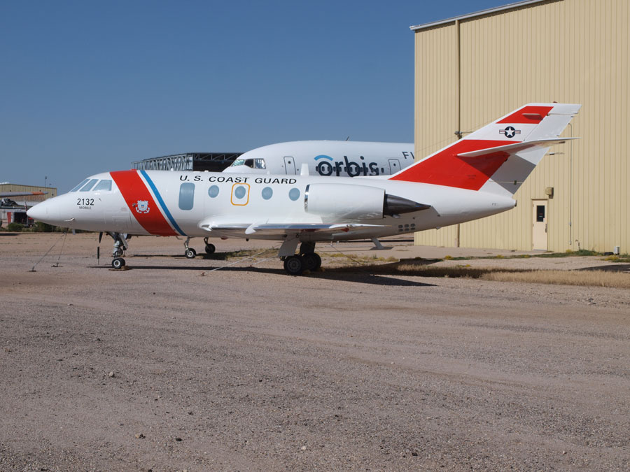 A picture of the Dassault HU-25A Guardian; second of the two at Pima Air and Space Museum